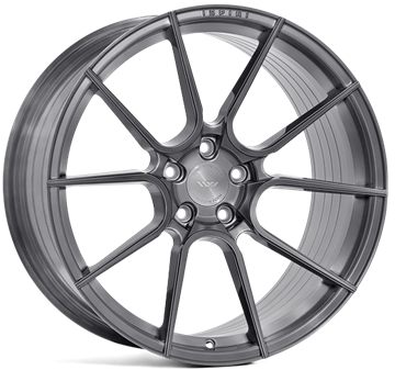 19" Ispiri FFR6 Full Brushed Carbon Titanium Alloy Wheels