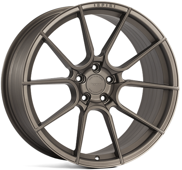 19" Ispiri FFR6 Matt Carbon Bronze Alloy Wheels