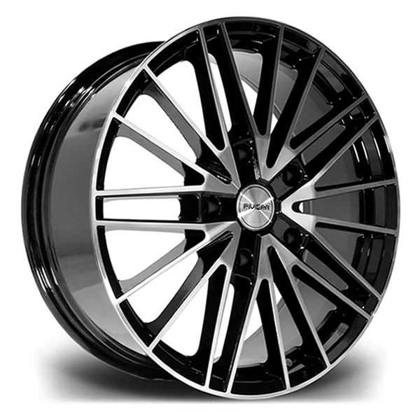 20" Riviera RTS Black Polished Face Alloy Wheels