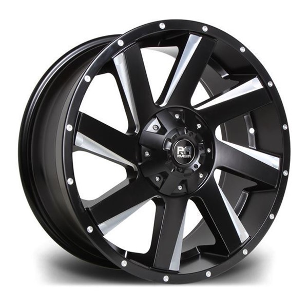 17" Riviera RX100 Black Polished Alloy Wheels
