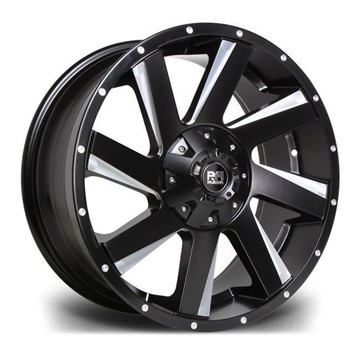 18" Riviera RX100 Black Polished Alloy Wheels