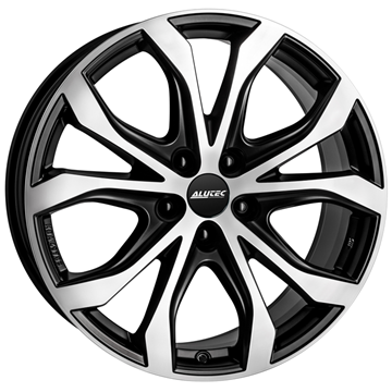 18" Alutec W10X Racing Black Polished Alloy Wheels