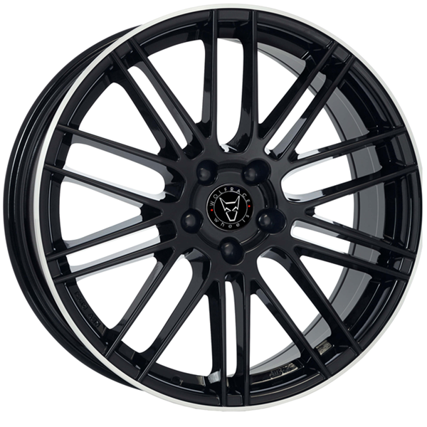 20" Wolfrace Kibo Gloss Black Polished Alloy Wheels