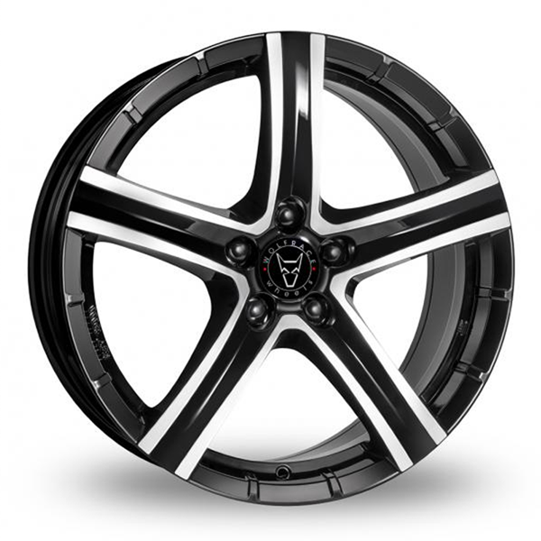 20" Wolfrace Quinto Gloss Black Polished Alloy Wheels