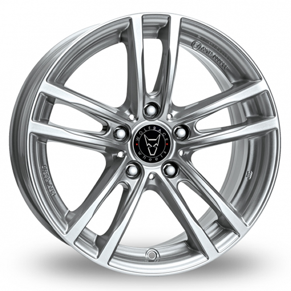 16" Wolfrace X10 Polar Silver Alloy Wheels