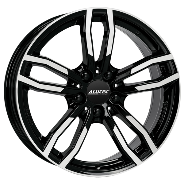 18" Alutec Drive Diamond Black Polished Alloy Wheels