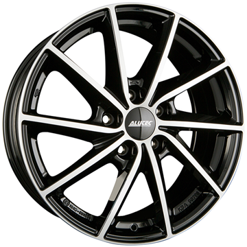 16" Alutec Singa Diamond Black Polished Alloy Wheels