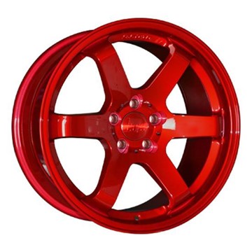 17" Bola B1 Candy Red Alloy Wheels