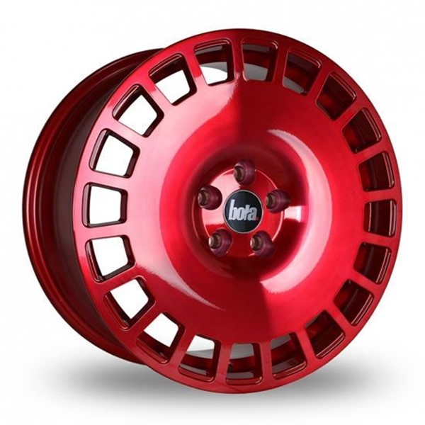 18" Bola B12 Hyper Red Alloy Wheels