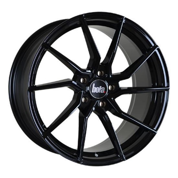 18" Bola B25 Gloss Black Alloy Wheels