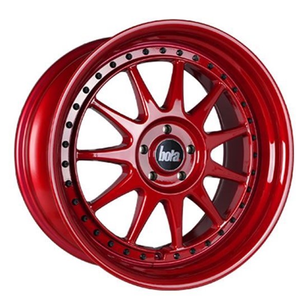 18" Bola B4 Candy Red Alloy Wheels