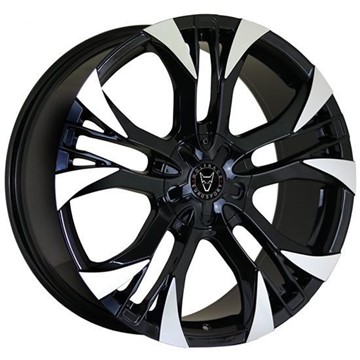 18" Wolfrace Assassin GT2 Gloss Black Polished Alloy Wheels