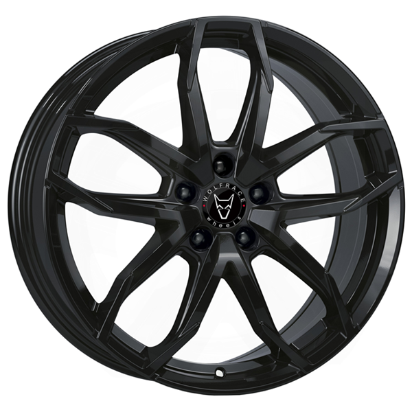 17" Wolfrace Lucca Gloss Black Alloy Wheels