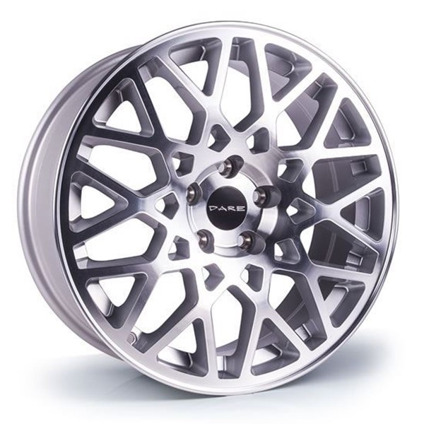 18" Dare LG2 Silver Machined Face Alloy Wheels