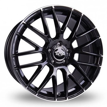 19" Targa TG2 Gloss Black Polished Tip Alloy Wheels