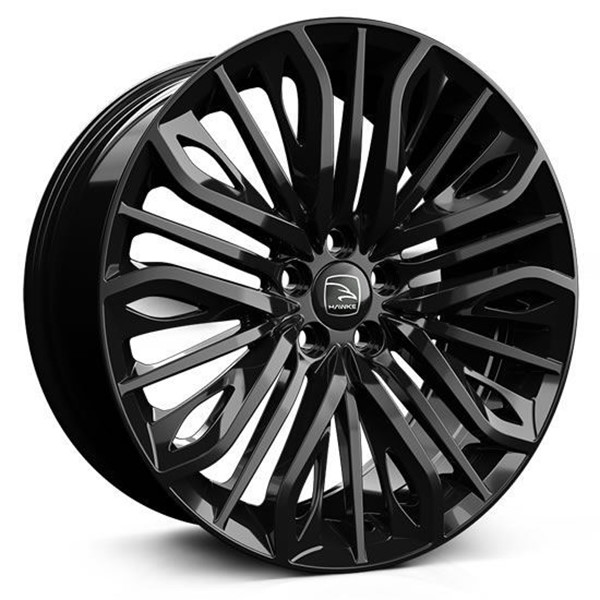 22" Hawke Vega Gloss Black Alloy Wheels