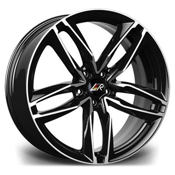 18" LMR Zeus Black Polished Alloy Wheels