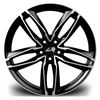 19" LMR Zeus Black Polished Alloy Wheels