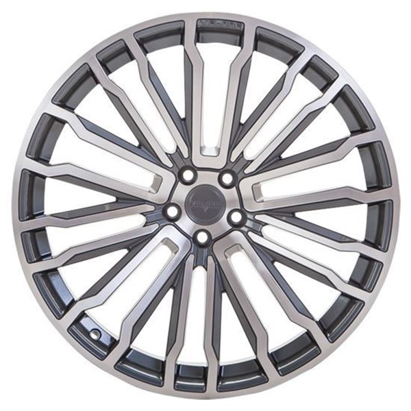 22" Velare VLR09 Platinum Grey Machined Face Alloy Wheels