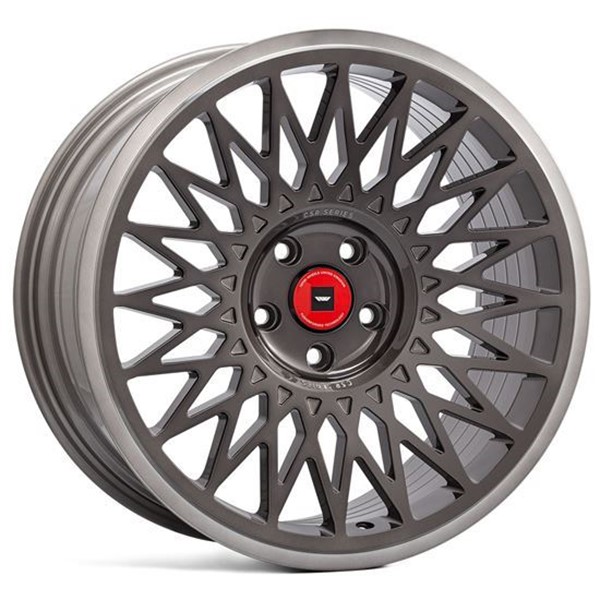 18" Ispiri CSR-FF4 Carbon Grey Polished Lip Alloy Wheels