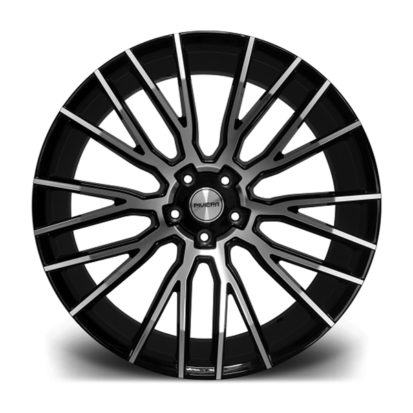 23" Riviera RV127 Gloss Black Machined Face Alloy Wheels