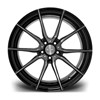 19" Riviera RV193 Black Polished Alloy Wheels