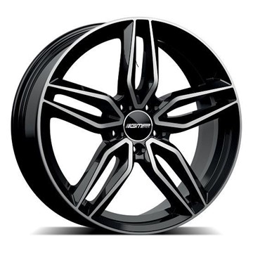 17" GMP Fasten Black Diamond Alloy Wheels