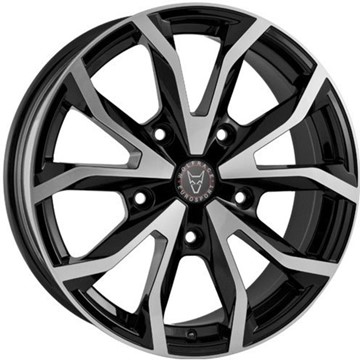 18" Wolfrace Assassin TRS Gloss Black Polished face Alloy Wheels