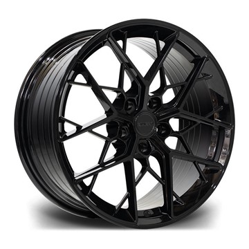 18" Riviera RF3 Gloss Black Alloy Wheels