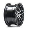 19" Lenso CQA Black Polished Face Alloy Wheels	2
