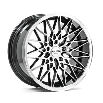 18" Lenso ESG Black Polished Alloy Wheels 