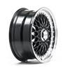 15" Lenso BSX Black Polished Alloy Wheels 2	