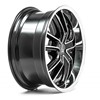 18" Lenso ES7 Black Polished Alloy Wheels 2