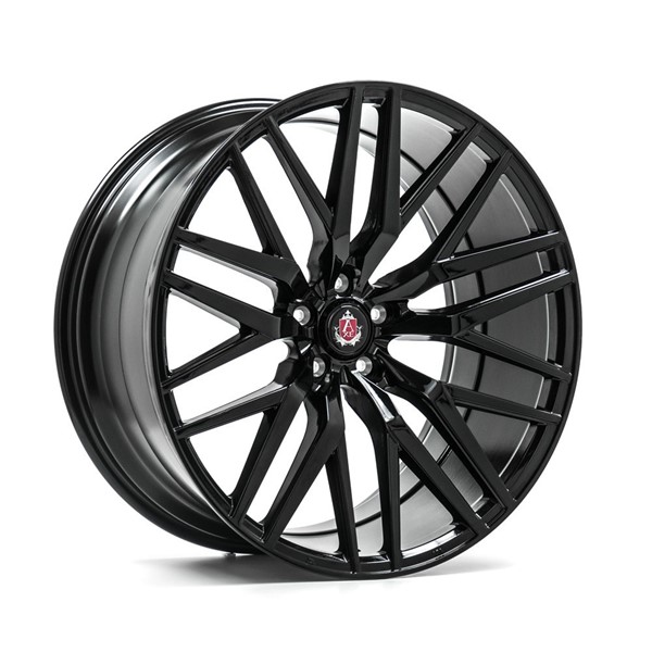 22" Axe EX30 Gloss Black Alloy Wheels 	