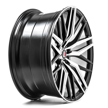 20" Axe EX30 Black Polished Face & Barrel Alloy Wheels	