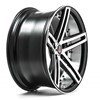 22" Axe EX20 Black Polished Alloy Wheels 2