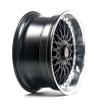 18" Axe EX10 Black Polished Dish Alloy Wheels