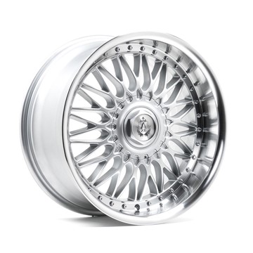 18" Axe EX10 Silver Polished Dish Alloy Wheels