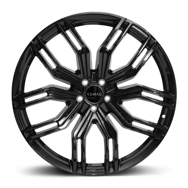 22" Romac Catalina Gloss Black Alloy Wheels back to product list