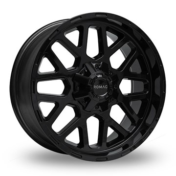 20" Romac Utah Gloss Black Alloy Wheels