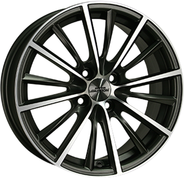 15" Inter Action Velocity Dull Anthracite Polished