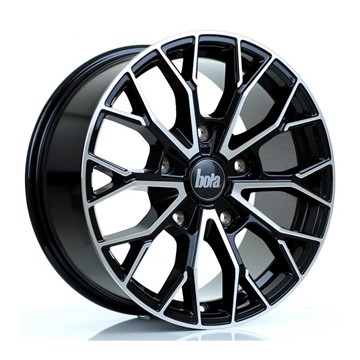 18" Bola B24 Gloss Black Polished Face for Ford Transit