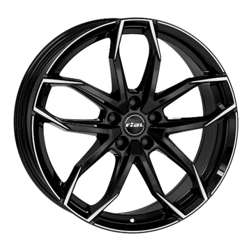 16" Rial Lucca Diamond Black Polished